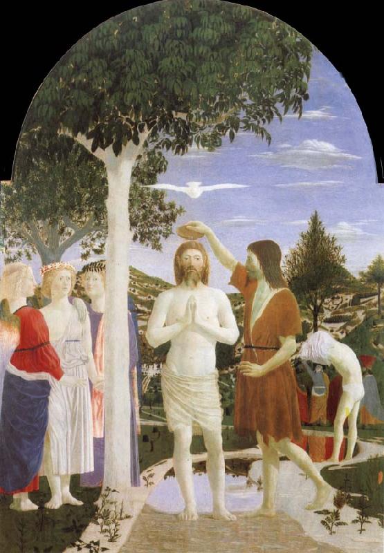 Piero della Francesca Baptism of Christ Spain oil painting art